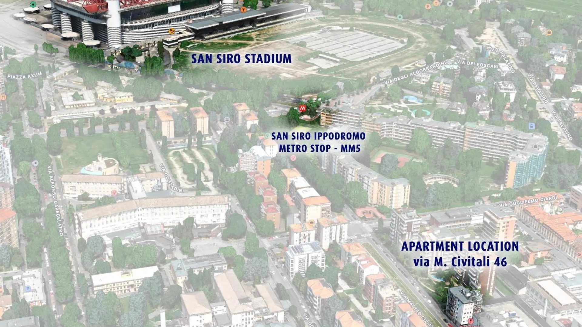 San Siro Blue Flat Apartment Milan